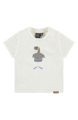 BABYFACE Snorkel Bird Graphic T-Shirt in Ecru