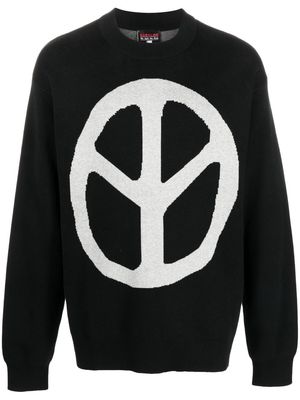 Babylon LA peace and love print sweatshirt - Black