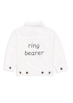 Baby's & Little Boy's Ring Bearer Denim Jacket