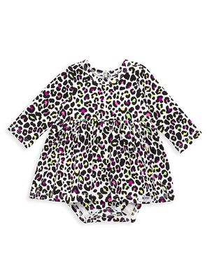 Baby's & Little Girl's Cheetah Print Bubble Romper - Size 3 Months - Size 3 Months