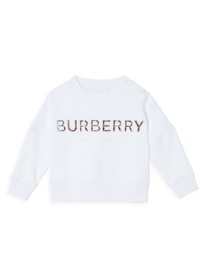 Baby's & Little Girl's Mini Eugene Logo Sweatshirt - White - Size 12 Months