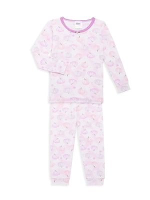 Baby's & Little Girl's Pumpkin 2-Piece Pajama Set - Pink - Size 2 - Pink - Size 2