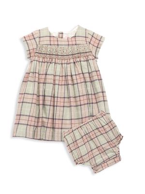 Baby's & Little Girl's Theme Ceremonie Robe Habillee Smockée Maruska Dress - Plaid - Size 18 Months - Plaid - Size 18 Months