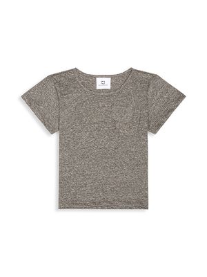 Baby's & Little Kid's Double Pocket Everyday T-Shirt - Heather Grey - Size 18 Months - Heather Grey - Size 18 Months