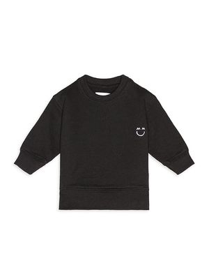 Baby's & Little Kid's Embroidered Jackie Sweatshirt - Black - Size 3 Months - Black - Size 3 Months