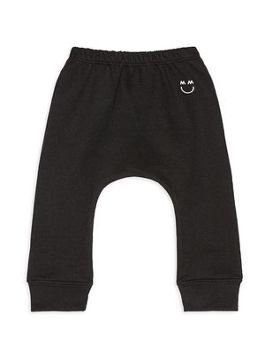 Baby's & Little Kid's Embroidered Quin Joggers - Black - Size 12 Months - Black - Size 12 Months