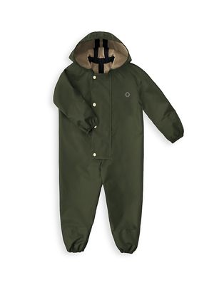 Baby's & Little Kid's Hooded Onesie Coveralls - Pine - Size 2 - Pine - Size 2
