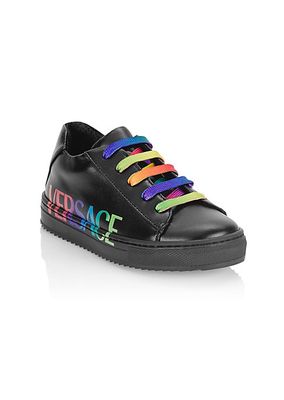 Baby's & Little Kid's Logo Leather Sneakers
