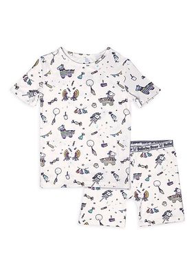 Baby's & Little Kid's Pinata Print Pajama Shorts Set