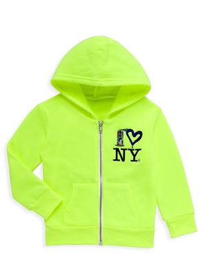 Baby's & Little Kid's Spray Paint Zip-Up Hoodie - Green - Size 2 - Green - Size 2