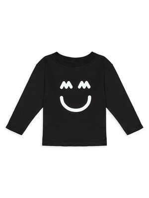 Baby's & Little Kid's The Happy Long Sleeve T-Shirt - Black - Size 18 Months - Black - Size 18 Months