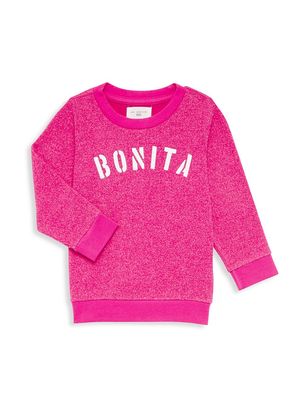 Baby's Bonita Hacci Crewneck Sweatshirt - Dahlia - Size 3 Months - Dahlia - Size 3 Months
