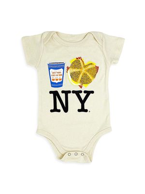 Baby's Coffee Love NY Bodysuit - Natural - Size 3 Months