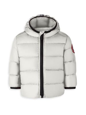 Baby's Crofton Down Quilted Puffer Jacket - Silver Birch - Size 12 Months - Silver Birch - Size 12 Months