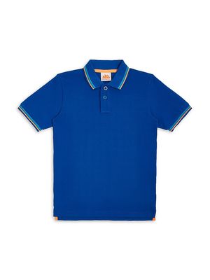 Baby's, Little Boy's & Boy's Brice Pique Polo Shirt - Electric Blue - Size 10 - Electric Blue - Size 10