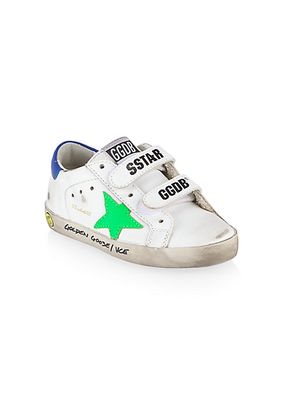 Baby's, Little Boy's & Boy's Old School Leather Star & Heel Signature Foxing Sneakers