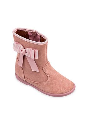 Baby's, Little Girl's & Girl's Bow Leather Boots