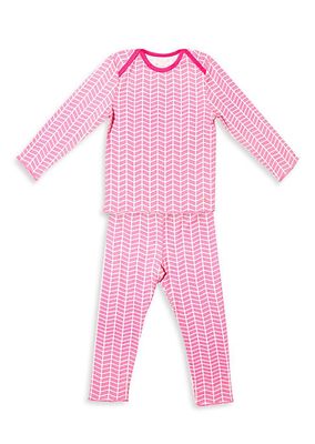 Baby's, Little Girl's & Girl's Tegan 2-Piece Chevron Striped Long-Sleeve Pajama Set