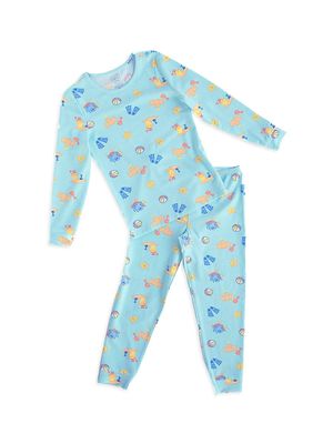 Baby's, Little Kid's & Kid's Beach Pajama Set - Blue - Size 12 Months