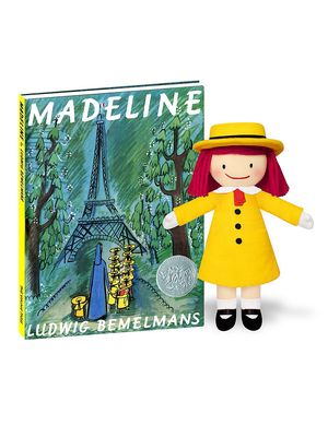 Baby's, Little Kid's, & Kid's Bonjour Madeline Plushie & Book 2-Piece Set - Red