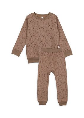 Baby's,Little Kid's & Kid's Dot Print 2-Piece Sweatsuit
