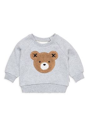 Baby's, Little Kid's & Kid's Faux Fur Teddy Crewneck Sweatshirt