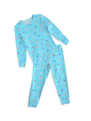 Baby's, Little Kid's & Kid's Summer Treats Pajama Set - Blue - Size 12 Months