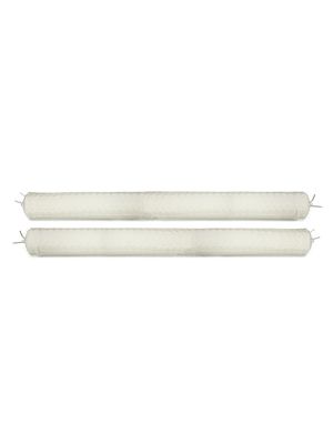 Baby's Pair of Pillow Crib Side Protectors - White - White