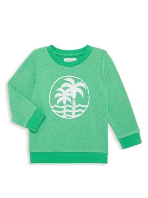 Baby's Palm Tree Sweatshirt - Lime - Size 3 Months - Lime - Size 3 Months