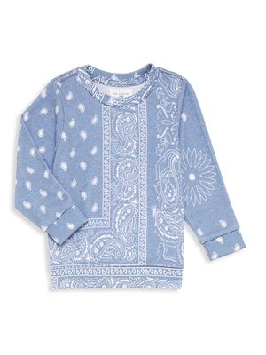 Baby's Patchwork Hacci Crewneck Sweatshirt - Patchwork - Size 3 Months - Patchwork - Size 3 Months