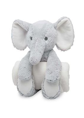 Baby's Plush Elephant Huggie Set