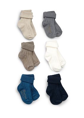 Baby's Seven-Pair Cotton Socks