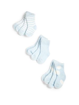Baby's Six-Pack Socks - Blue - Blue
