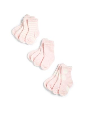 Baby's Six-Pack Socks - Pink - Pink