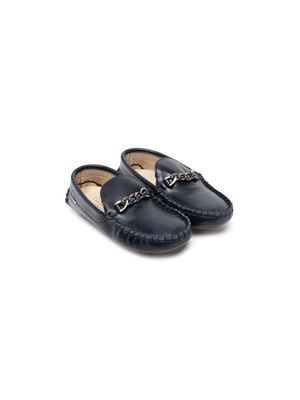 BabyWalker chain-link detail loafers - Blue