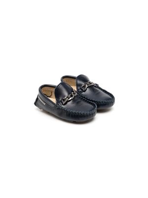 BabyWalker chain-link loafers - Black