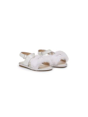 BabyWalker crystal-embellished sandals - White