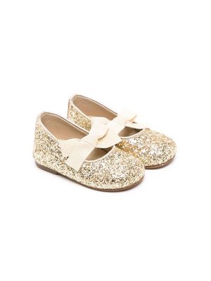 BabyWalker glitter-detail ballerina shoes - Gold