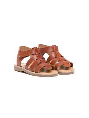BabyWalker leather Gladiator sandals - Brown