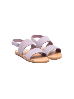 BabyWalker open-toe touch-strap sandals - Purple