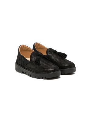 BabyWalker tassel-detail leather loafers - Black