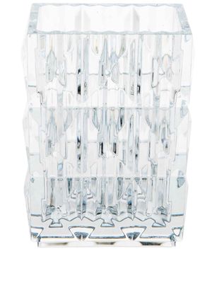 Baccarat Louxor crystal rectangle vase - White