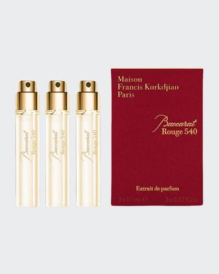 Baccarat Rouge 540 Extrait de Parfum Refills, 3 x 0.37 oz.