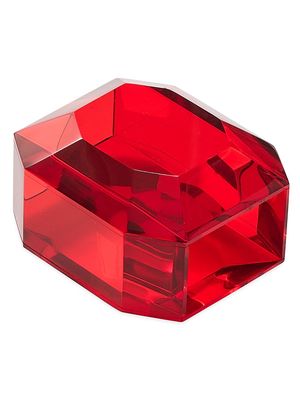 Baccarat X Kim Seybert Octogone Napkin Ring 4-Piece Set - Red - Red