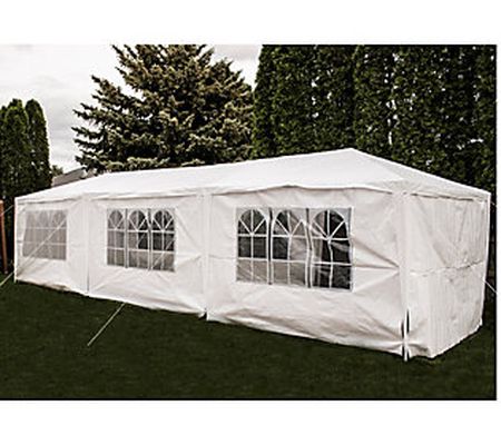 Backyard Expressions 10' x 30' Easy Up Canopy P arty Tent