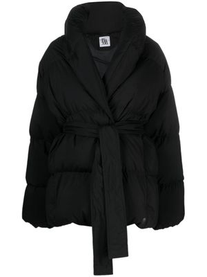 Bacon belted puffer jacket - Black