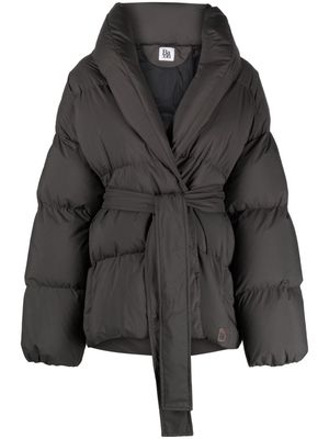 Bacon belted puffer jacket - Grey