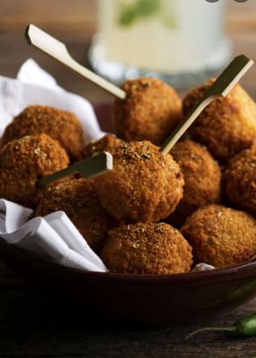 Bacon Cheeseburger Stuffed Hushpuppies