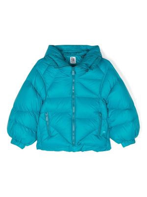 Bacon Double B quilted down jacket - Blue