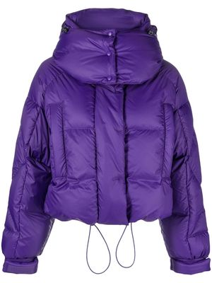 Bacon feather-down puffer coat - Purple